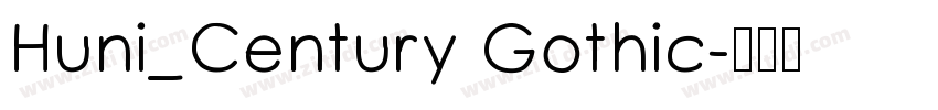 Huni_Century Gothic字体转换